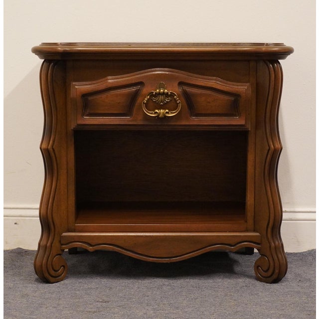 Stanley Furniture Country French 26" Open Cabinet Nightstand 995-80 For Sale - Image 9 of 12