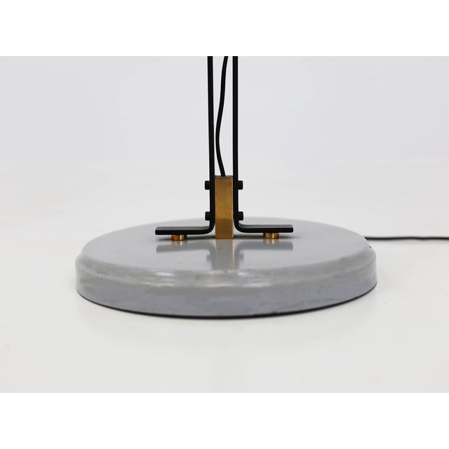 Floor Lamp with Brass Accents by Osvar Torlasco for Lumi Milano, 1960s For Sale - Image 9 of 11