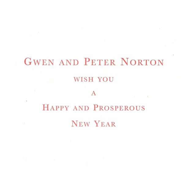 Rare Norton Family Christmas Project Pop-Art Card — Gwen & Peter Norton For Sale In Reno/Lake Tahoe - Image 6 of 6
