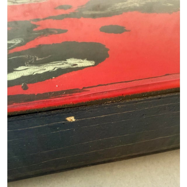 Red Contemporary Abstract Art Piece For Sale - Image 8 of 8