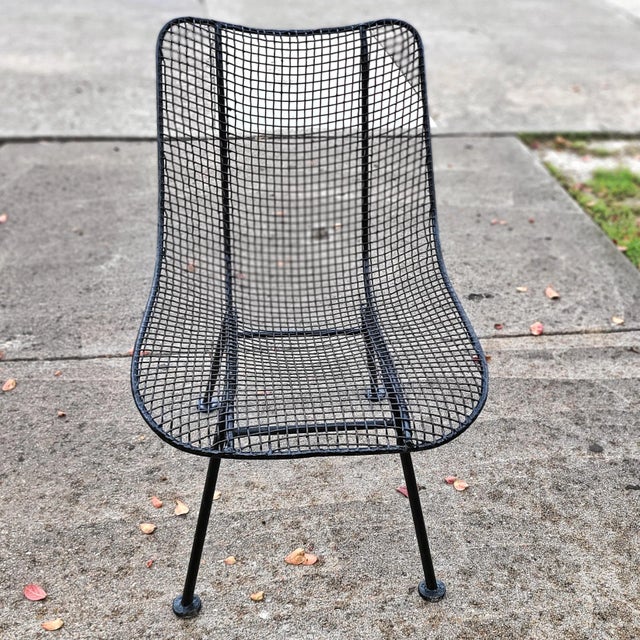 Mid-Century Modern Low 'Sculptura’ Side Chairs by Russel Woodard for Woodard Furniture For Sale - Image 3 of 4