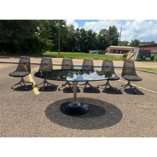 1970s 1970s Vintage Chromcraft Dining Set of 7 For Sale - Image 5 of 10