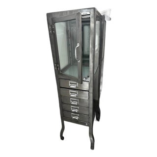 1990s Pharmacy Cabinet by Dulton for Restoration Hardware For Sale