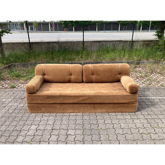 Vintage Brown Daybed Sofa, 1970s For Sale - Image 4 of 17