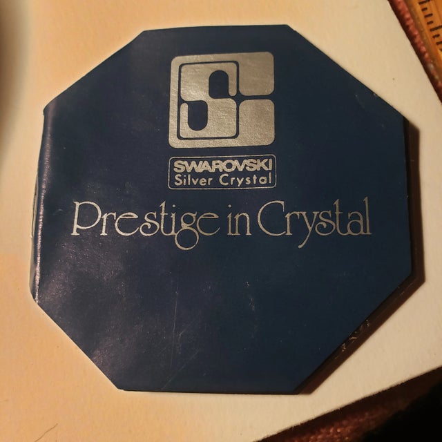 1970s Swarovski Vintage Silver Crystal Lotus Water Lily Flower Candle Holder For Sale - Image 6 of 12