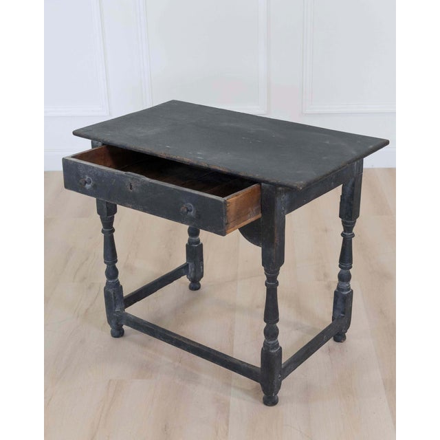 English 18th Century Painted Oak Side Table For Sale In Atlanta - Image 6 of 10