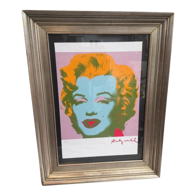 A 21st Century Framed Pop Art Marylin Monroe 36/200 Lithography by Andy Warhol For Sale