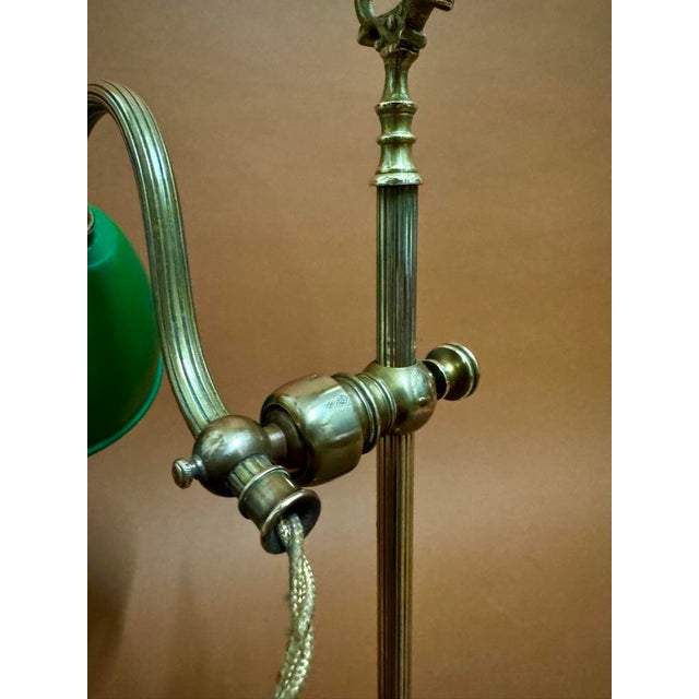 Metal Vintage Table Lamp in Bronze, 1920 For Sale - Image 7 of 12