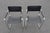 Vintage Italian B34 Leather Chrome Slide Chairs by Mart Stam, 1990s, Set of 2 For Sale - Image 4 of 18