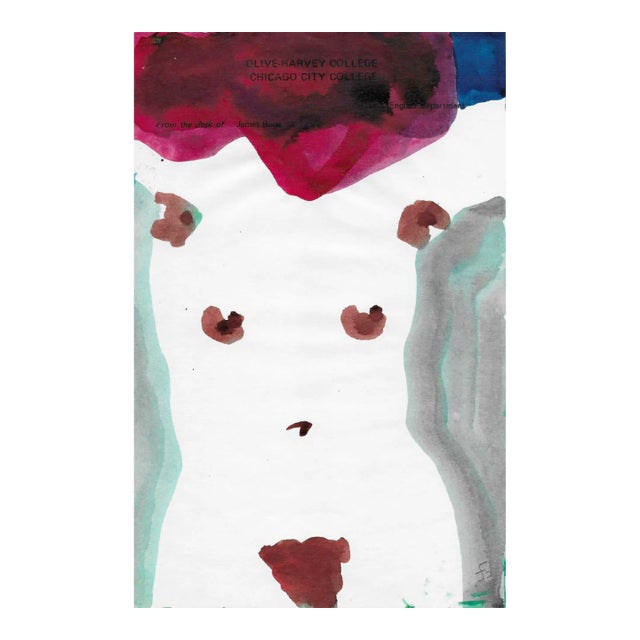 1970s James Bone Female Nude Watercolor For Sale