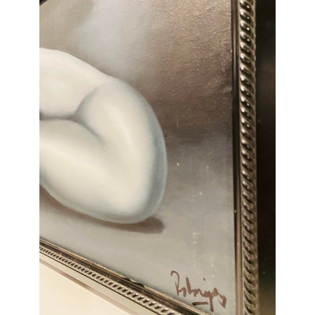 1990s Expressionist Figurative Nude Oil Painting on Canvas in the Style of Harvey Edwards ‘ Silent Shadow’ For Sale In Dallas - Image 6 of 10