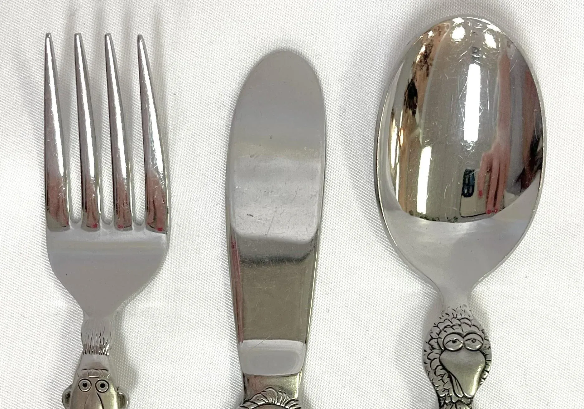 Vintage Gorham Silver of Japan Muppets Themed 3-Piece Youth