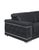 Contemporary Favo Black Leather Match Sectional Sofa For Sale - Image 3 of 5
