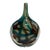 Signed 1959 Mid-Century Kosta Vicke Lindstrand Swedish Art Glass Teardrop Vase For Sale