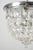 Traditional Mid 20th Century Restored 9 In. Crystal Flush Mount Ceiling Light For Sale - Image 3 of 8