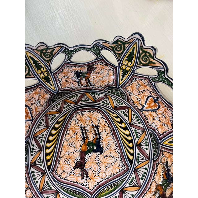 Coimbra Ceramic - Hand Painted Portuguese Fruit Basket 4 For Sale - Image 9 of 12