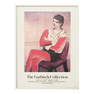 1980 After Pablo Picasso, the Garbisch Collection Estate Auction Poster, Framed