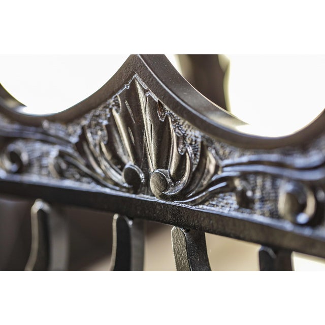 1990s Vintage Ebonized Gothic Rocking Chair | Chairish
