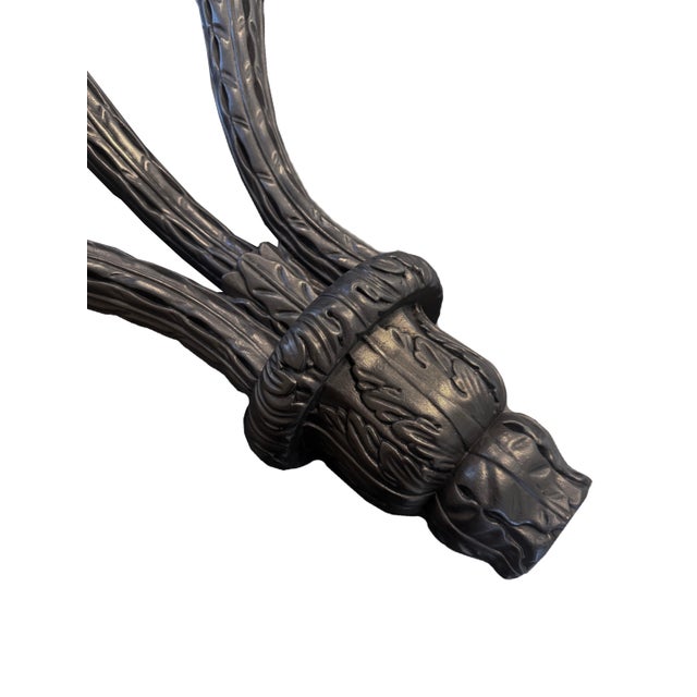 Wood Neoclassical Rose Tarlow Three Arm Candle Sconce For Sale - Image 7 of 11