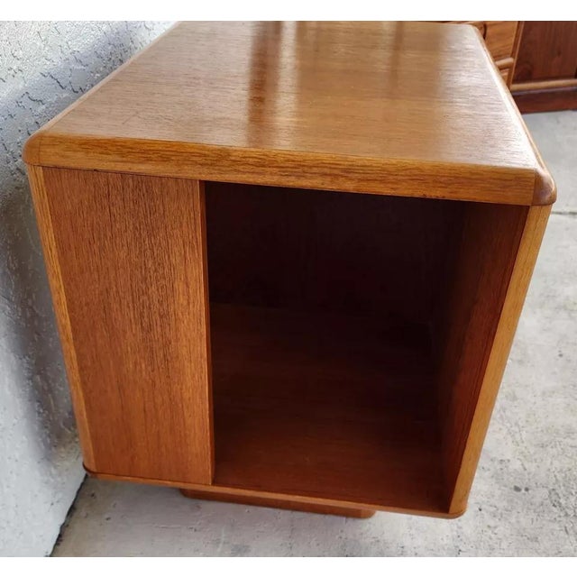 1970s Sannemann Teak Nightstands Side Tables Danish 1970s Pair For Sale - Image 5 of 12