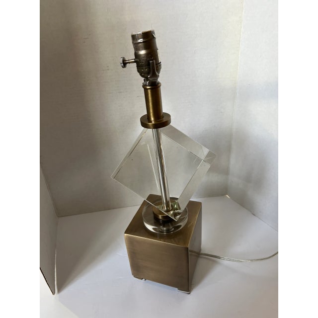 Cristino Crystal Cube Lamp For Sale In Raleigh - Image 6 of 6