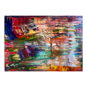 Contemporary Abstract Oil on Canvas "Abstract Informal 2024-2111-2" by Robert Niesse