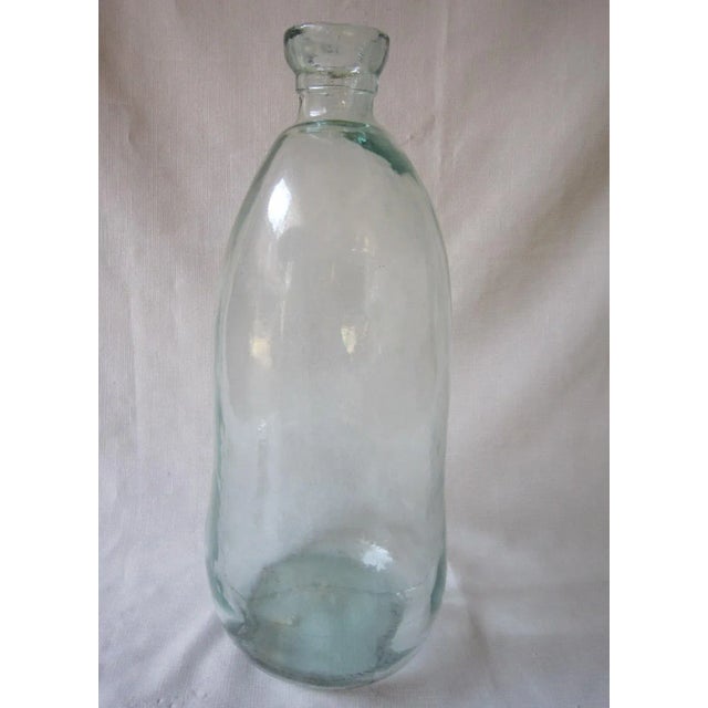 Spanish Spanish Mid Century Glass Demijohn For Sale - Image 3 of 7