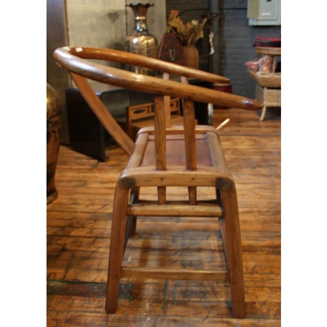 Country Style Curved Bowback Elm Armchair For Sale - Image 5 of 5