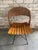 Brown 1960s Arthur Umanoff Rush, Iron, and Walnut Slat Swivel Chair For Sale - Image 8 of 12