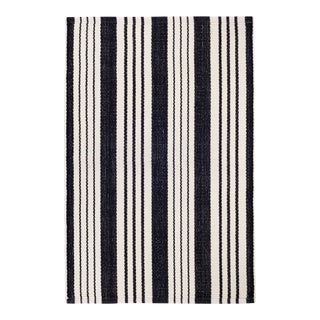 Dash & Albert by Annie Selke Birmingham Black Indoor/Outdoor Rug, 5' x 8' For Sale