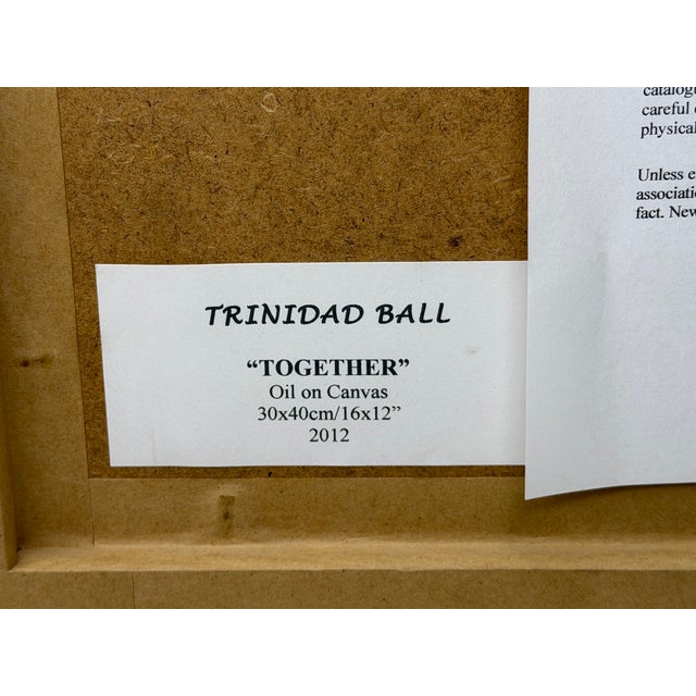 Trinidad Ball British Contemporary Coastal Landscape Oil Painting, Together, 2012 For Sale - Image 17 of 18
