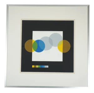 Joel Stein, Optical Artwork, 1990s, Oil on Paper