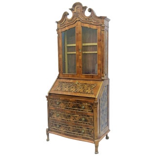 Late 18th Century English George III Mahogany Bureau Bookcase ‘Secretaire’ For Sale