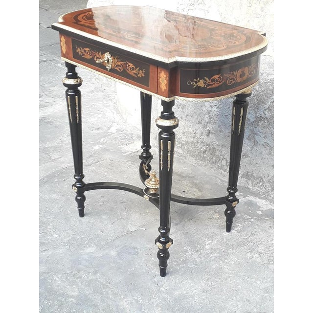 Antique Inlaid Coffee Table, 1860s For Sale - Image 3 of 16
