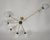 Modern Vintage Brass and Glass Chandelier from Stilnovo, 1960s For Sale - Image 3 of 9