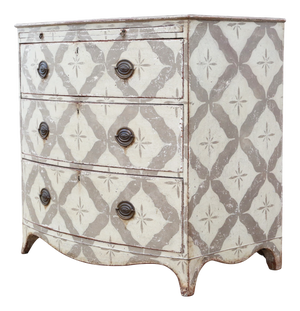 Antique 19th Century Bow Front Chest of Drawers