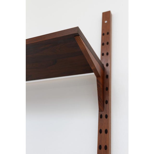 Brown Vintage Danish Pau Ferro Modular Wall Unit by Poul Cadovius for Cado, 1960s For Sale - Image 8 of 18