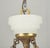 Art Deco Mid 20th Century Restored French Art Deco White Alabaster Dish Pendant Light For Sale - Image 3 of 8