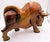 Brown Large Vintage Mid-Century Modern Hand Carved Wood Bull Sculpture For Sale - Image 8 of 11
