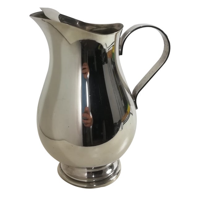 Silver Metal Jug from Fleuron, 1960s For Sale