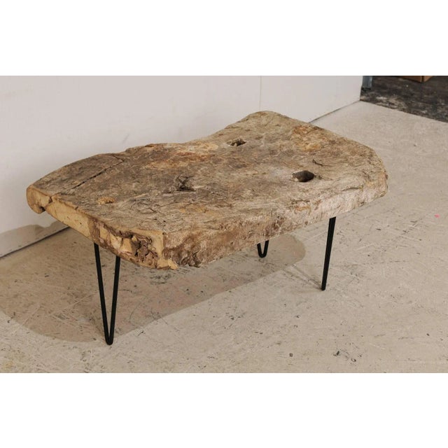 Rustic Custom-Made Coffee Table of Old Natural Coffee Table For Sale In Atlanta - Image 6 of 8