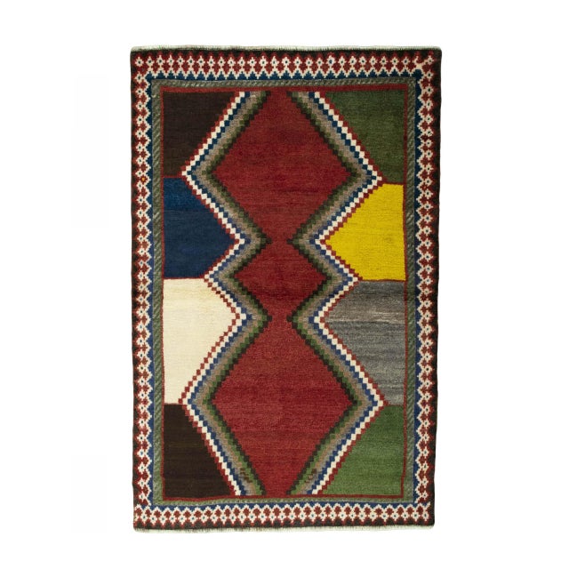 Hand-Knotted Gabbeh Nomad Rug For Sale - Image 11 of 11