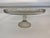 Vintage Mid Century glass pedestal cake stand in Harp pattern by Jeannette Glass. Made between 1954-1957. Beautiful piece...