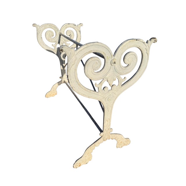 1900 - 1909 Antique French Cast Iron and Marble Bistro Table, 1900s For Sale - Image 5 of 18