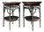 Vintage Pencil Reed Bowl Side Tables - A Pair For Sale