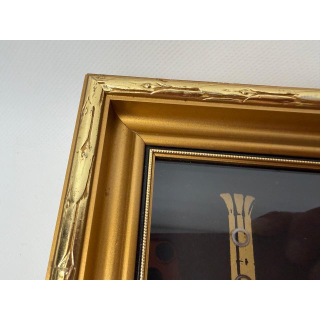 Wood British Art Wall Hanging Framed Locomotive Clock and Collage of Clock by Ken Broadbent, 1985 For Sale - Image 7 of 13