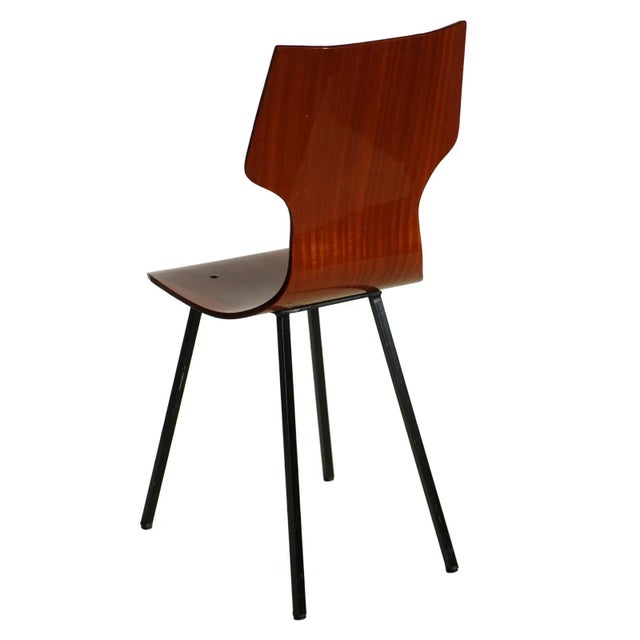 1950s Set of Italian Plywood Dining Chairs, 1950s For Sale - Image 5 of 7