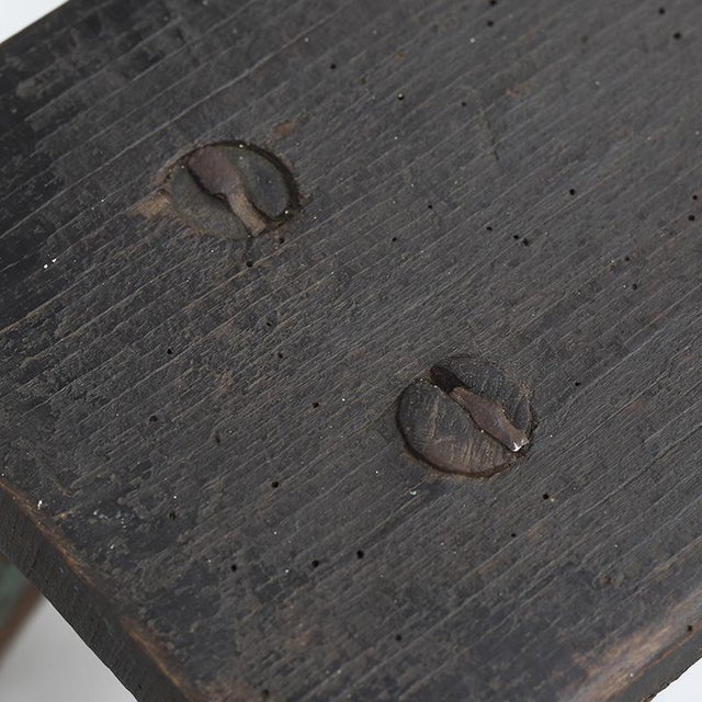 Antique Wabi Sabi Primitive Stool or Side Table For Sale - Image 5 of 10