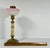 Victorian Oil Lamp: Onyx & Brass Base with Iridescent Art Glass, c. 1870 For Sale - Image 9 of 10