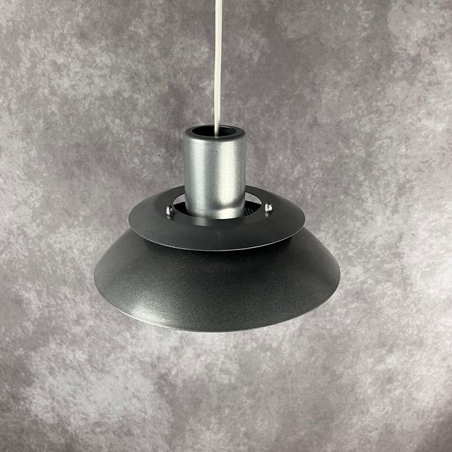 Silver Vintage Danish Pendant Lamps, 1980s, Set of 3 For Sale - Image 8 of 12